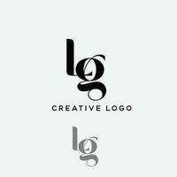 lg Initiale Brief Logo vektor