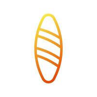 Surfen Symbol Gradient Gelb Orange Sommer- Strand Symbol Illustration vektor