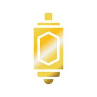 Laterne Symbol solide Gradient golden Farbe Ramadan Symbol Illustration perfekt. vektor