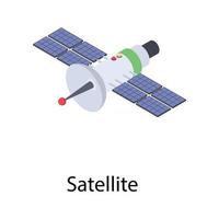 Kommunikationssatellitenkonzepte vektor