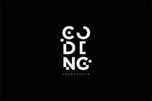 Codierung Vektor Logo