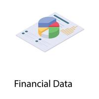begrepp för finansiella data vektor