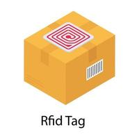 RFID-Tag-Box vektor