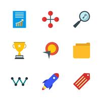 Satz von Vector SEO Search Engine Optimization Icons