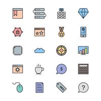 Satz von Vector SEO Search Engine Optimization Icons