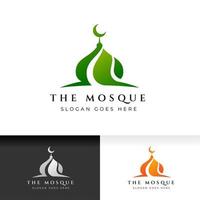 Kuppel Moschee Symbol Silhouette Logo Vektor Illustration Design-Vorlage