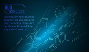 Cyber Circuit Future Technology Konzept Hintergrund vektor