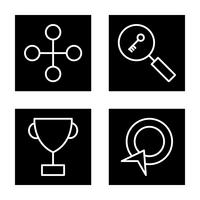 Satz von Vector SEO Search Engine Optimization Icons