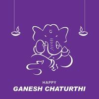 ganesh chaturthi posta vektor