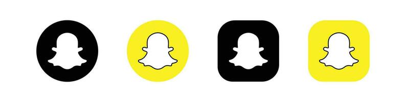 Snapchat Symbol. Snapchat Sozial Medien Logo. vektor