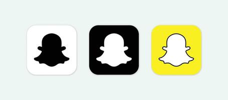 Snapchat Symbol. Snapchat Sozial Medien Logo. vektor