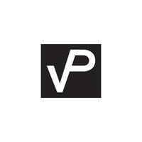 vp minimalistisch Logo Design Vorlage Vektor