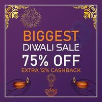 baner design av diwali festival erbjudanden mall vektor