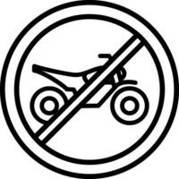 Nein Fahrrad Vektor Symbol Design