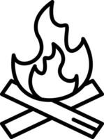 Feuer-Vektor-Icon-Design vektor