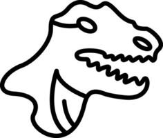 tyrannosaurus rex vektor ikon design