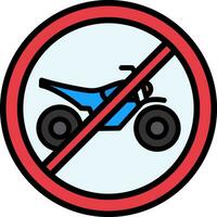Nein Fahrrad Vektor Symbol Design