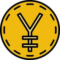 japanisch Yen Vektor Symbol Design