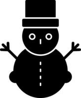 Schneemann-Vektor-Icon-Design vektor