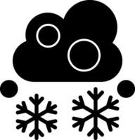 Schneefall Vektor Symbol Design