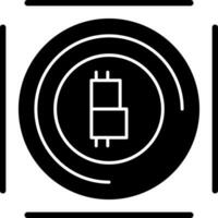 Bitcoin-Vektor-Icon-Design vektor