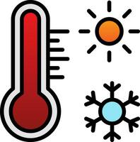 Thermometer-Vektor-Icon-Design vektor