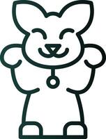 Maneki neko Vektor Symbol Design