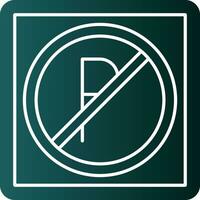 Nein Parkplatz Vektor Symbol Design