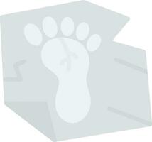Fußabdruck-Vektor-Icon-Design vektor