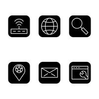 Satz von Vector SEO Search Engine Optimization Icons