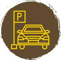 Parkplatz-Vektor-Icon-Design vektor