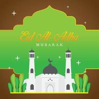 eid al-adha mubarak hintergrund vektor
