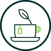 Grün Tee Vektor Symbol Design