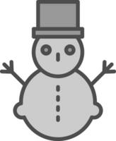 Schneemann-Vektor-Icon-Design vektor