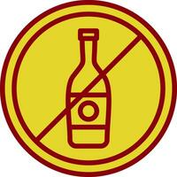 Nein Alkohol Vektor Symbol Design