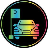 Parkplatz-Vektor-Icon-Design vektor