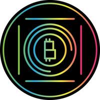 Bitcoin-Vektor-Icon-Design vektor