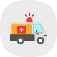 Krankenwagen-Vektor-Icon-Design vektor