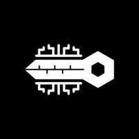 Digital Schlüssel Vektor Symbol Design