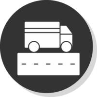 lastbil körfält vektor ikon design