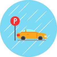 Parkplatz-Vektor-Icon-Design vektor