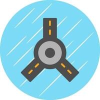 Kreisverkehr-Vektor-Icon-Design vektor