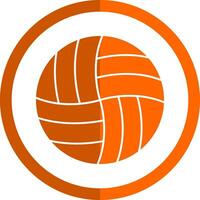 Volleyball-Vektor-Icon-Design vektor