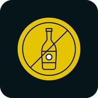 Nein Alkohol Vektor Symbol Design