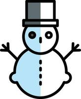 Schneemann-Vektor-Icon-Design vektor