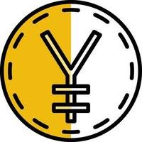 japanisch Yen Vektor Symbol Design