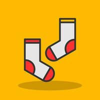 Socken-Vektor-Icon-Design vektor