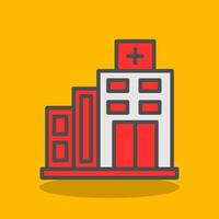 Krankenhaus-Vektor-Icon-Design vektor