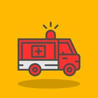 Krankenwagen-Vektor-Icon-Design vektor