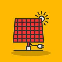 Solarpanel-Vektor-Icon-Design vektor